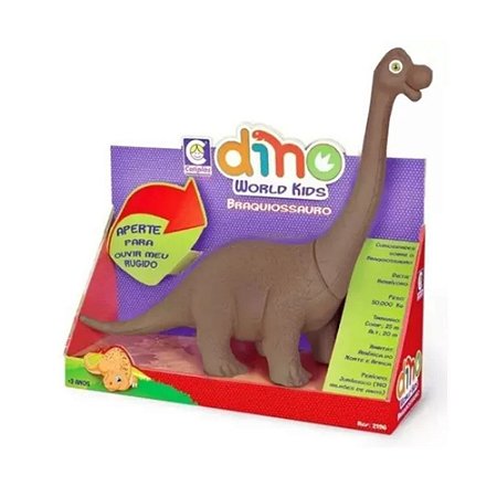 DINO WORLD KIDS BRAQUIOSSAURO MARROM