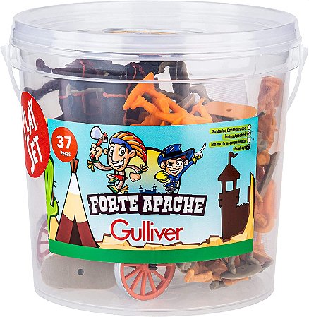 FORTE APACHE PLAYSET COWBOYS E CARROCA BALDE