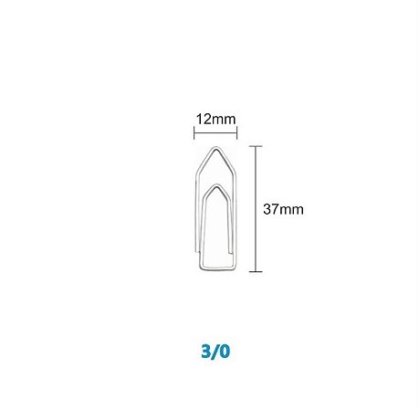 CLIPS GALV. BACCHI 3/0 L.LEVE C/50(E)