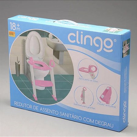 REDUTOR DE ASSENTO COM DEGRAU ROSA