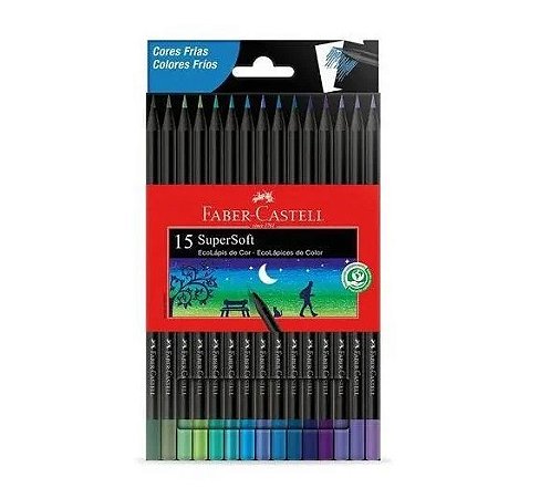 ECOLÁPIS SUPERSOFT 15 CORES FRIOS FSC*