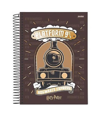 CADERNO ESPIRAL UNIV CD 1X1 96FLS HARRY POTTER FSC