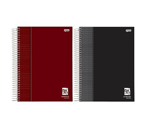 CADERNO ESPIRAL UNIV CD 1X1 QUAD 7X7MM 96FLS BASIC ART FSC