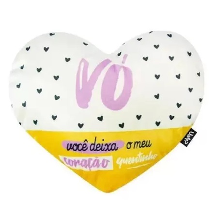 ALMOFADA SHAPE CORACAO - ACONCHEGO DE VO