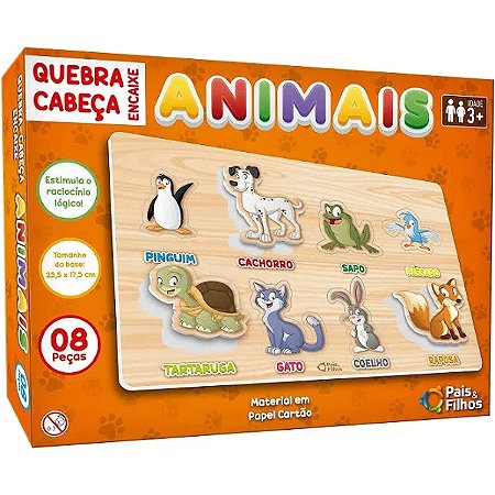 Q. CABECA 8 PCS - ENCAIXE ANIMAIS - PREMIUM