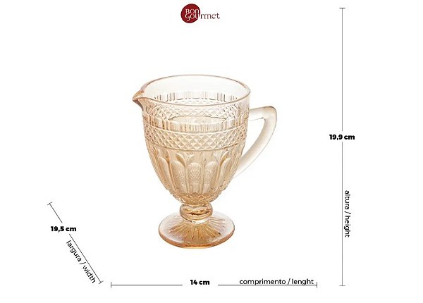 35445 JARRA VIDRO SODO-CALCICO BRAND AMBAR 1 LITRO