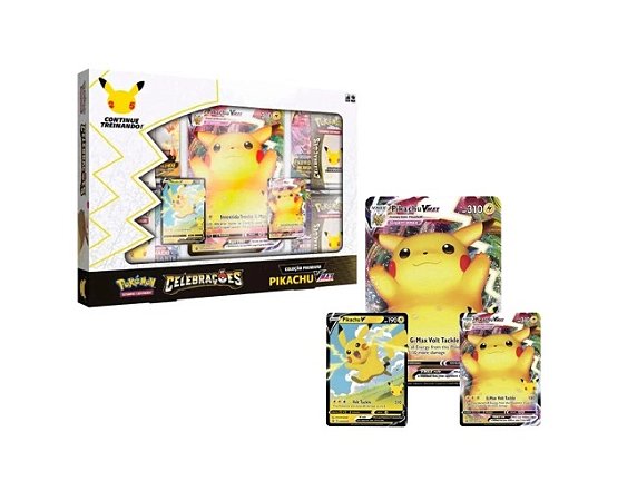 JGS BRINQ CARTON-POKEMON 25 ANOS - BOX PIKACHU VMAX - CERTIFICADO FSC
