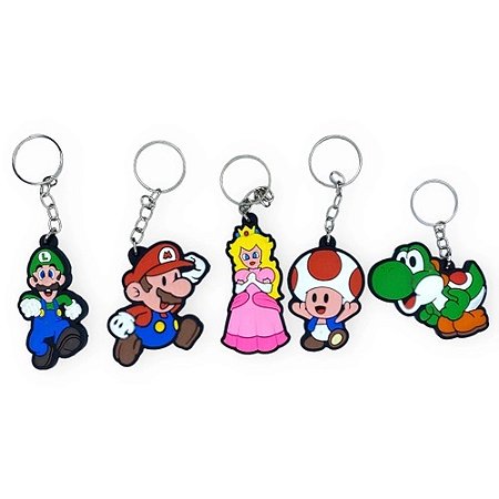 CHAVEIROS DE BORRACHA - SUPER MARIO