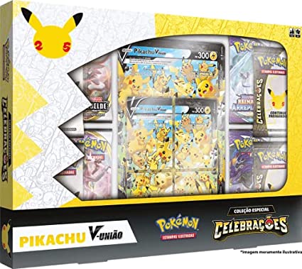 JGS BRINQ CARTON-POKEMON 25 ANOS - BOX V-UNION - CERTIFICADO FSC
