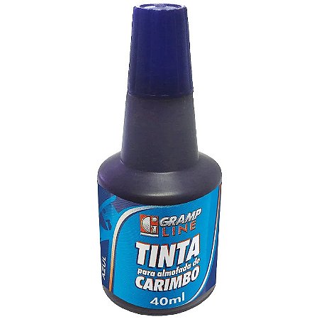 TINTA CARIMBO 40ML GRAMP LINE AC-20 AZUL(E)