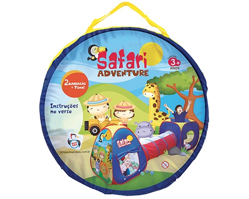 SACOLA SAFARI ADVENTURE BARRACAS E TUNEL 7896464740018