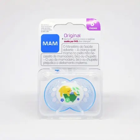 CHUPETA MAM ORIGINAL 6+ MESES - EMBALAGEM UNITARIA AZUL