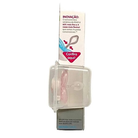 CHUPETA MAM PERFECT 0-6 MESES - EMBALAGEM UNITARIA ROSA