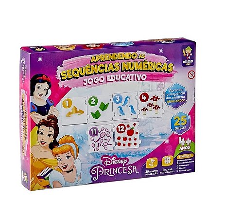 JOGO EDUC PRINC DISNEY APRENDENDO AS SEQ NUM