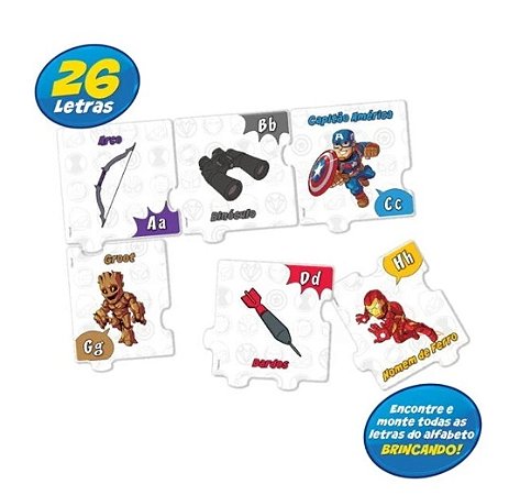 JOGO EDUC MARVEL JOGO DO ALFABETO