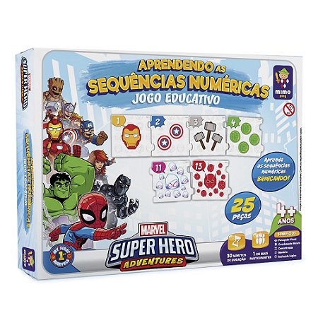 JOGO EDUC MARVEL APRENDENDO AS SEQ NUM