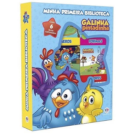 69560 GALINHA PINTADINHA MINHA PRIMEIRA BIBLIOTECA COM 6 LIVROS