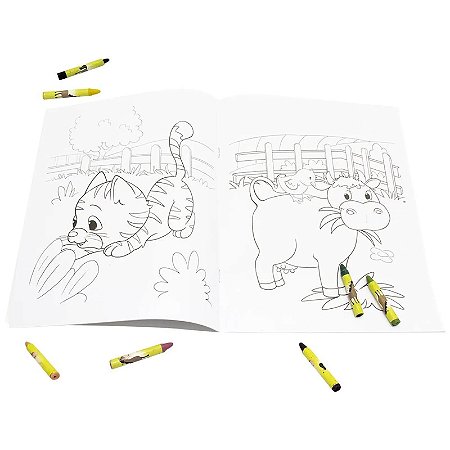 CORES EM ACAO! FAZENDA PARA COLORIR