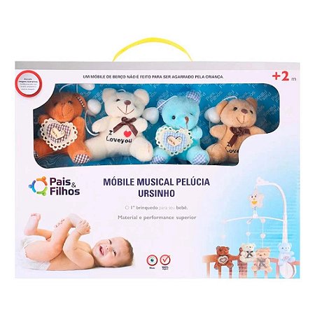 MOBILE MUSICAL PELUCIA URSINHO - MASCULINO