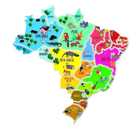 PUZZLLE MAPA DO BRASIL GIGANTE