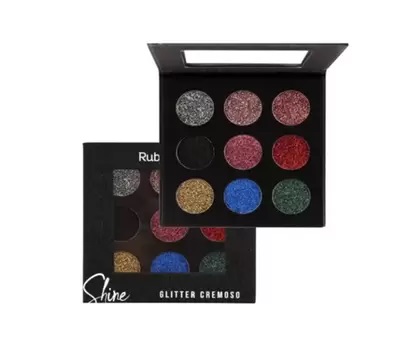 HB 8407-B - PALETA DE SOMBRAS SHINE PRETA RUBY ROSE