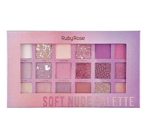 HB 1045 - PALETA DE SOMBRA SOFT NUDE PALETTE RUBY ROSE