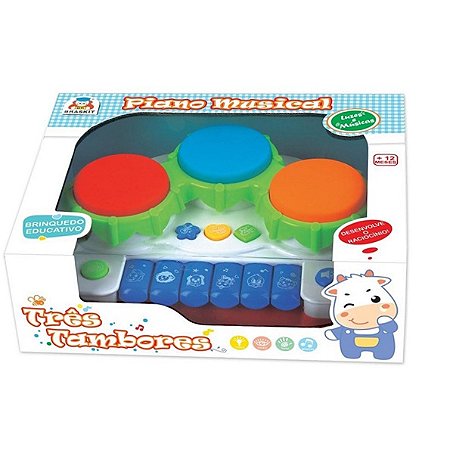 PIANO MUSICAL TRES TAMBORES