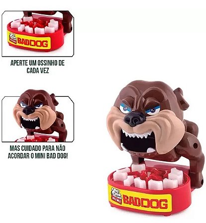PB501 - JOGO RECREATIVO MULTIJOGADORES DE PLASTICO (MINI BAD DOG) - 7898506720484
