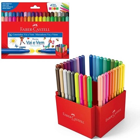 CANETINHAS VAI E VEM 36 CORES 7891360646365