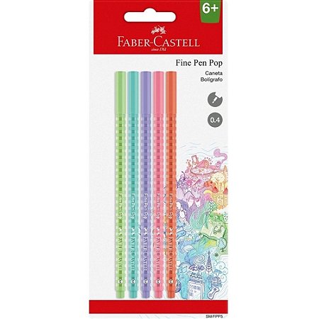 FINE PEN POP PASTEL - CTL 5 UNID. PASTEL ) 7891360673149