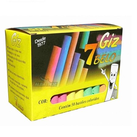 GIZ ESC. SETE BELO PLASTIF. COLOR 50UN