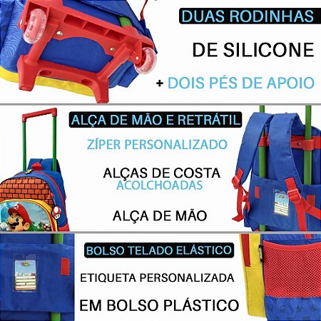 MOCHILA COM RODAS AZUL UN