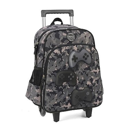 MOCHILA COM RODAS CINZA UN