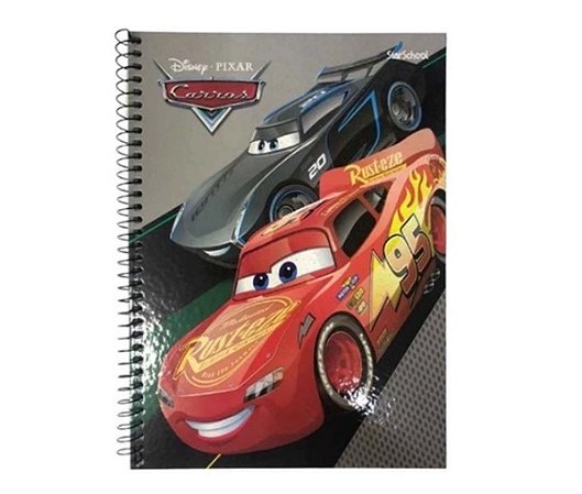 STARSCHOOL CADERNO 1/4 ESP. CARROS CD 80FLS