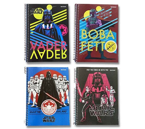 STARSCHOOL CADERNO 1/4 ESP. STAR WARS CD 80FLS R0274