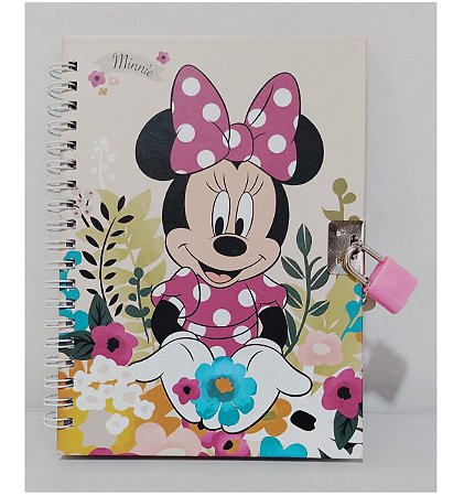 DIARIO C/CADEADO LIC 13X18 48FL UN MINNIE