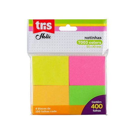 NOTA AUTO POPT003 4COR50X40MM 400FLSPOLY