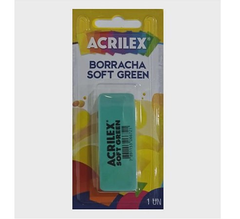 BORRACHA SOFT GREEN C/1UN - BL SEM COR