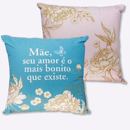 ALMOFADA FIBRA VELUDO 40X40CM MAE AMOR VERDADEIRO  EAN :7908011772660