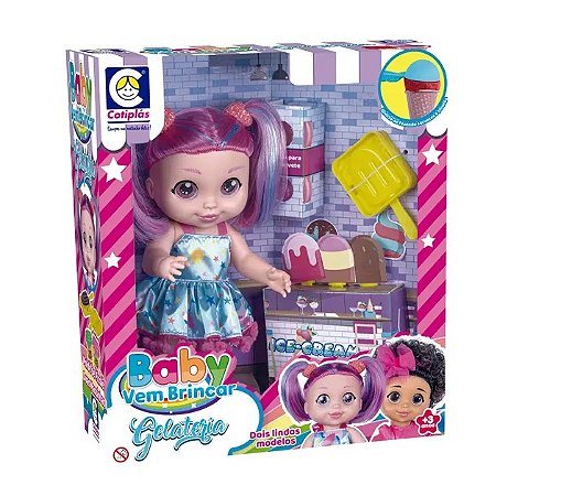 BONECA BABY VEM BRINCAR GELATERIA