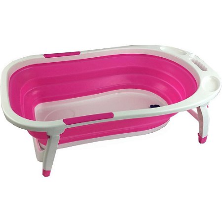 BANHEIRA DOBRAVEL CLEAN ROSA