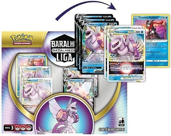 JGS BRINQ CARTON - POKEMON DECK BATALHA DE LIGA FORMA ORIGINAL PALKIA V-ASTRO