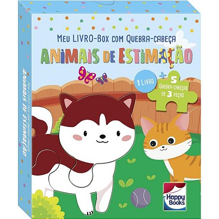 MEU LIVRO-BOX COM QUEBRA-CABECA: ANIMAIS DE ESTIMACAO