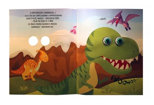 OLHINHOS ESBUGALHADOS!VAMOS EXPLORAR A TERRA DOS DINOSSAUROS