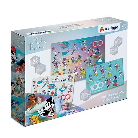 QUEBRA-CABECA PROGRESSIVO DISNEY 100