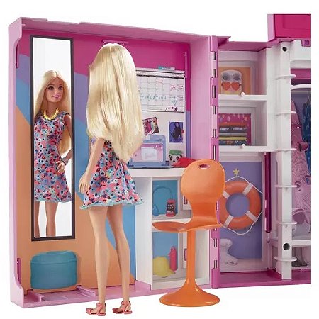 HGX57 BARBIE NOVO ARMARIO DOS SONHOS COM BONECA