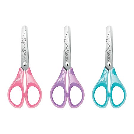 TESOURA 13CM ESSENTIALS SOFT PASTEL CORES SORTIDAS