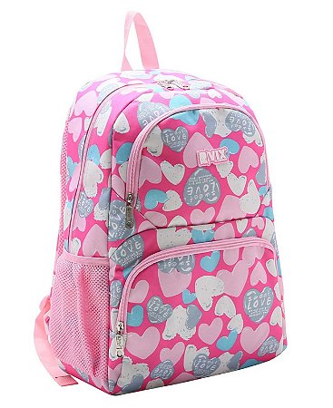 MOCHILA DE POLYESTER 8732250 * ROSA  EAN :7899757213596