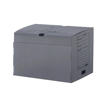 CAIXA  ARQUIVO MORTO POLIDELLO GIGANTE CINZA