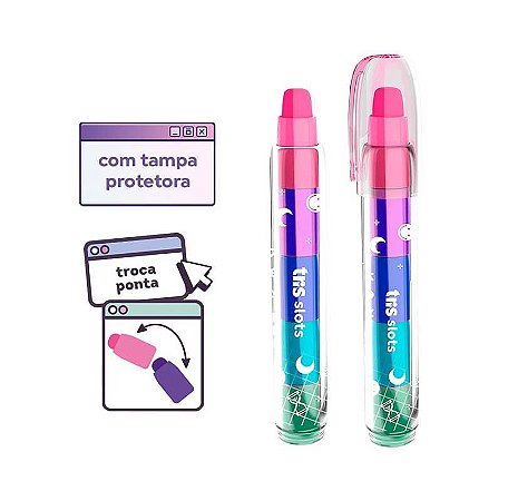 CANETA BORRACHA TRIS HOLIC